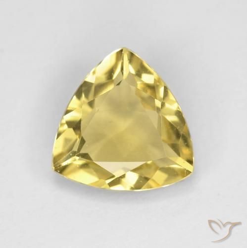 1.72ct Natürlicher Hell Gold Beryll, Trillion, VVS
