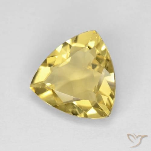 9,17 ctw natürlicher Hell Gold Beryll, Trillion, VVS
