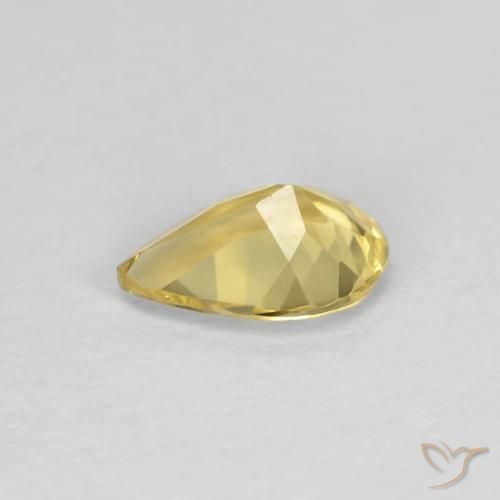 9,17 ctw natürlicher Hell Gold Beryll, Birnenform, VVS