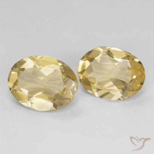 3.04 ct natürliche Mittelgelb Beryll-Edelsteine, Oval, VVS
