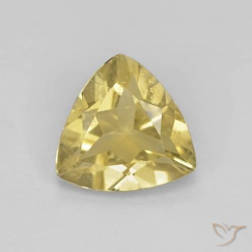 1.50ct Natürlicher Warmes Gelb Beryll, Trillion, VS