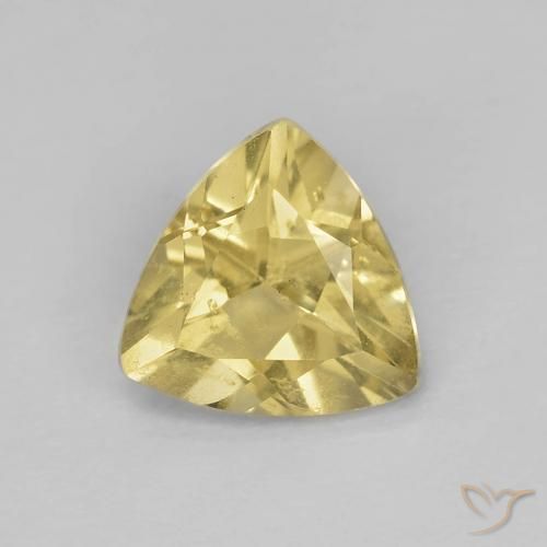 0.85ct Natürlicher Warmes Gelb Beryll, Trillion, VS