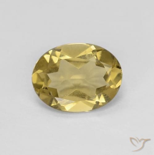 1.49ct Natürlicher gold-gelb Beryll, Oval, VS