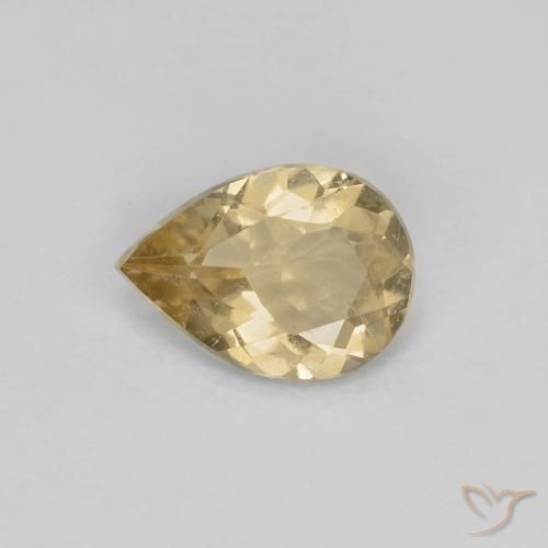 9,17 ctw natürlicher Golden Beryll, Birnenform, VS