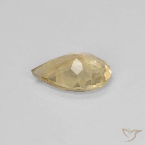 9,17 ctw natürlicher Golden Beryll, Birnenform, VS