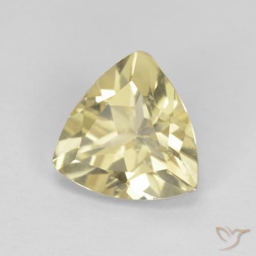 9,17 ctw natürlicher Medium Light-Yellow Beryll, Trillion, VVS-VS