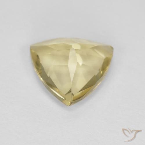 9,17 ctw natürlicher Medium Light-Yellow Beryll, Trillion, VVS-VS