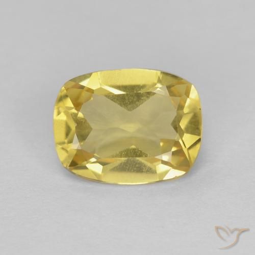 1.16ct Natürlicher Hummel Gelb Beryll, Kissen, VVS