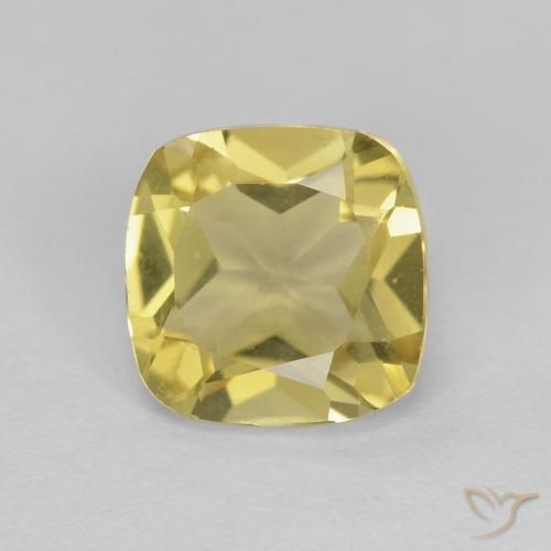 1.36ct Natürlicher Helles Hummelgelb Beryll, Kissen, VVS