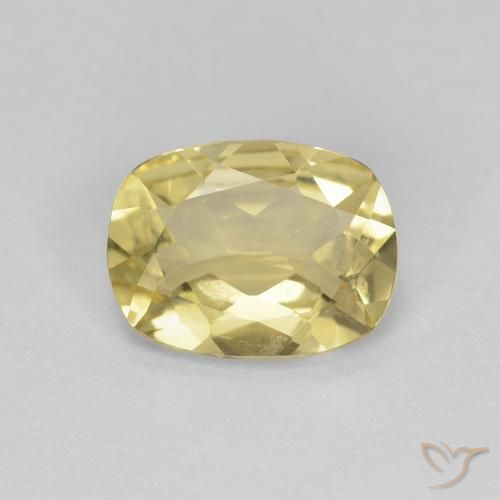 1.12ct Natürlicher Warmes Gelb Beryll, Kissen, VVS