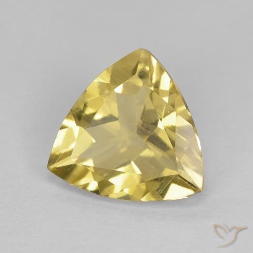 9,17 ctw natürlicher Helles Gold-Gelb Beryll, Trillion, VVS