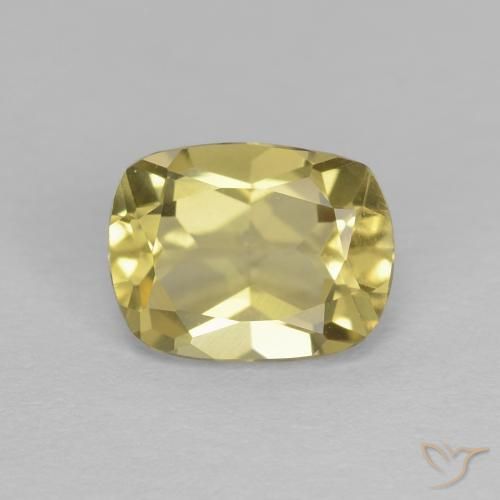 1.22ct Natürlicher hellgelb Beryll, Kissen, VVS