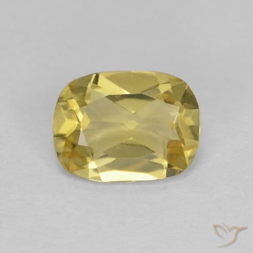 1.06ct Natürlicher Helles Gold-Gelb Beryll, Kissen, VVS