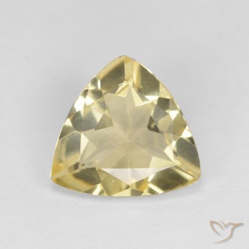 1.59ct Natürlicher Toskana Gelb Beryll, Trillion, VVS