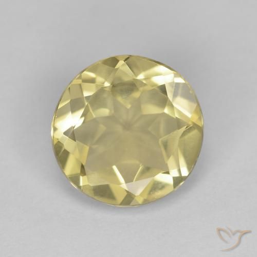 1.45ct Natürlicher gold-gelb Beryll, Runden, VVS-VS