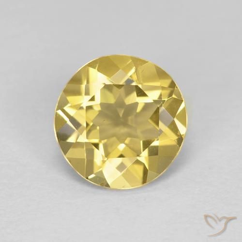 1.71ct Natürlicher Helles Honiggelb Beryll, Runden, VS
