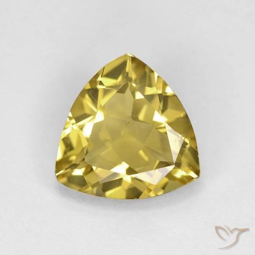 1.88ct Natürlicher Herbstgelb Beryll, Trillion, VS