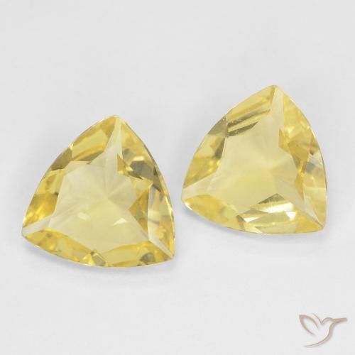2.16 ct natürliche Mittelgelb Beryll-Edelsteine, Trillion, VVS
