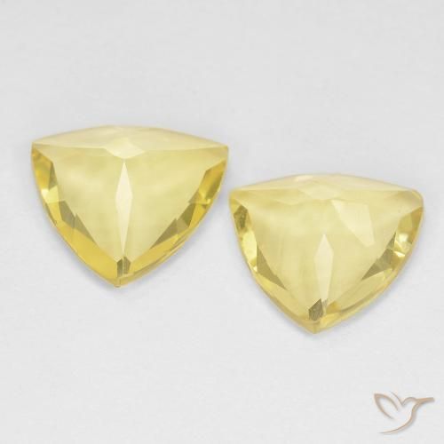 2.16 ct natürliche Mittelgelb Beryll-Edelsteine, Trillion, VVS