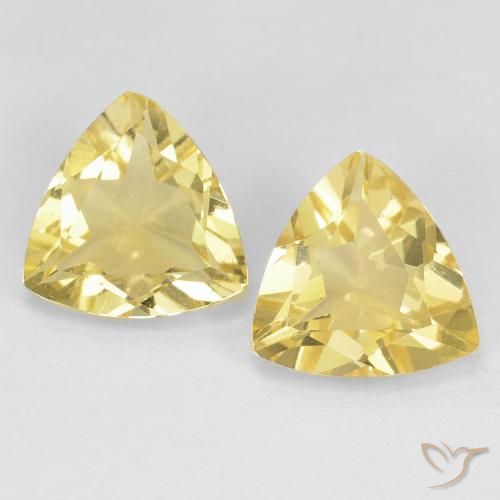 2.67 ct natürliche Dijon Gelb Beryll-Edelsteine, Trillion, VVS