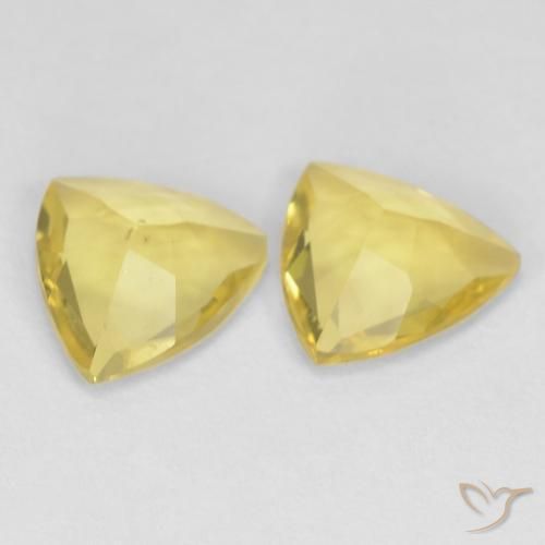 1.52 ct natürliche hellgelb Beryll-Edelsteine, Trillion, VS