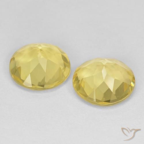 3.15 ct natürliche Hummel Gelb Beryll-Edelsteine, Runden, VVS