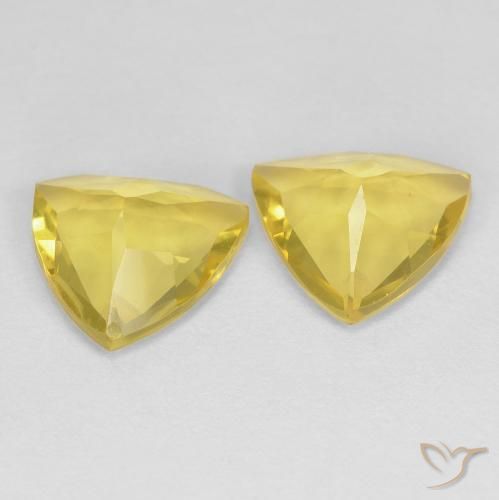 2.30 ct natürliche Mittelgelb Beryll-Edelsteine, Trillion, VVS-VS