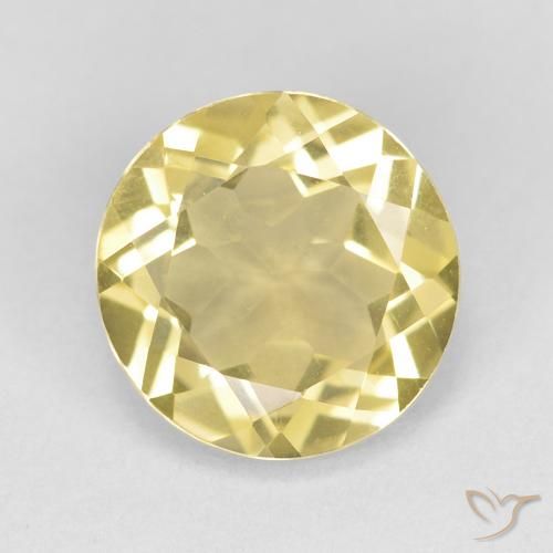 1.65ct Natürlicher Sehr helles Dijongelb Beryll, Runden, VVS