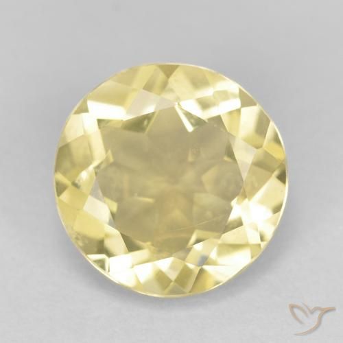 1.72ct Natürlicher Sehr helles Dijongelb Beryll, Runden, VVS