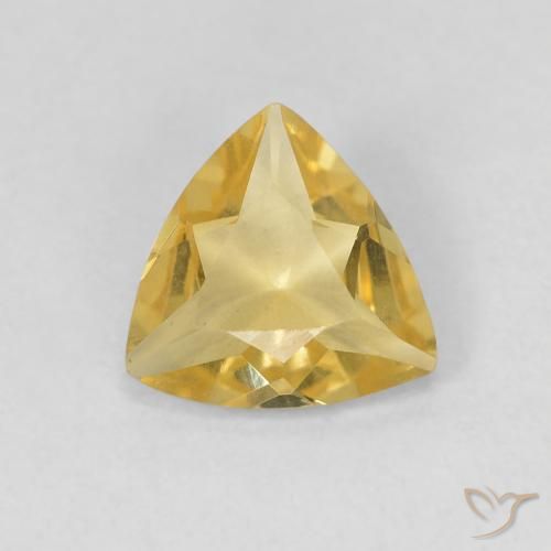 0.82ct Natürlicher Erdiges Gelb Beryll, Trillion, VVS