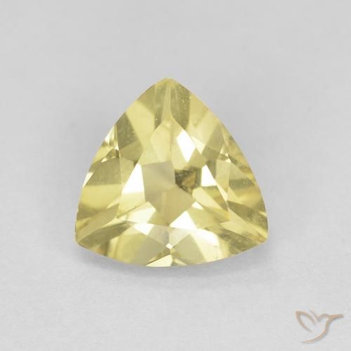 0.90ct Natürlicher Hummel Gelb Beryll, Trillion, VVS