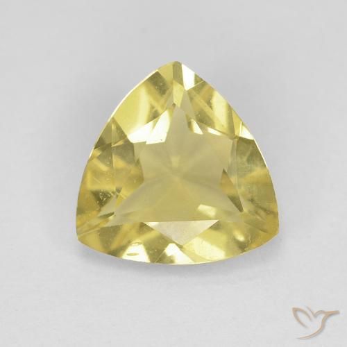1.18ct Natürlicher Erdiges Gelb Beryll, Trillion, VVS