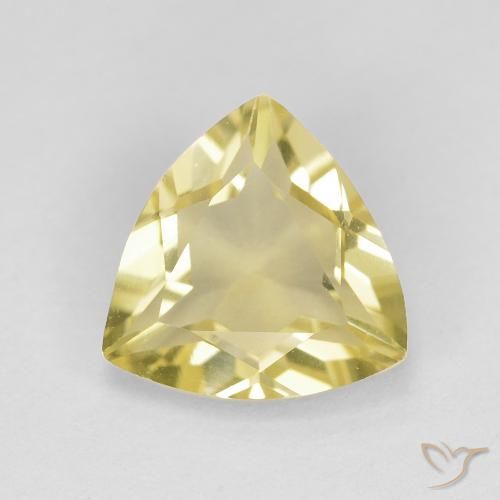1.51ct Natürlicher Erdiges Gelb Beryll, Trillion, VVS