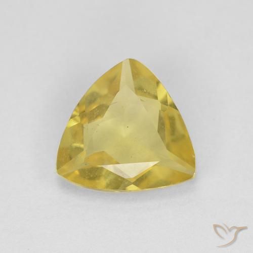 1.01ct Natürlicher hellgelb Beryll, Trillion, VVS