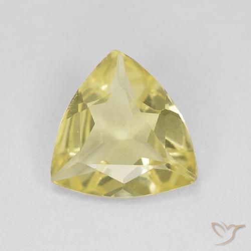 1.03ct Natürlicher Hummel Gelb Beryll, Trillion, VVS
