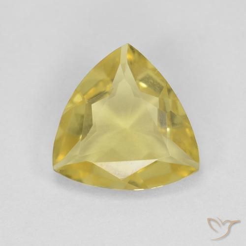 1.20ct Natürlicher hellgelb Beryll, Trillion, VVS