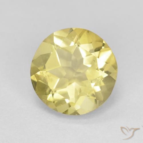 1.72ct Natürlicher Sehr helles Dijongelb Beryll, Runden, VVS