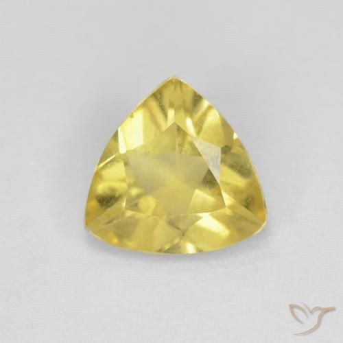 0.96ct Natürlicher Mittelgelb Beryll, Trillion, VVS