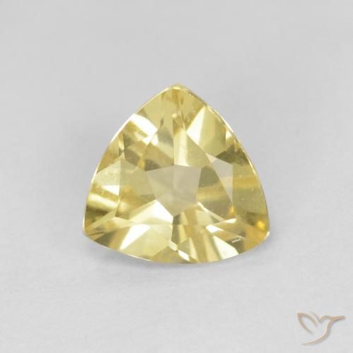 1.03ct Natürlicher Helles Gold-Gelb Beryll, Trillion, VVS