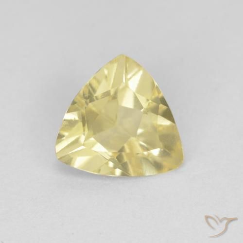 0.88ct Natürlicher Medium Light-Yellow Beryll, Trillion, VVS