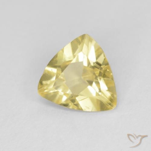 9,17 ctw natürlicher Medium Light-Yellow Beryll, Trillion, VVS