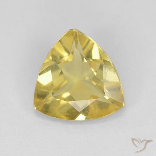 1.27ct Natürlicher Gelblich Gold Beryll, Trillion, VVS