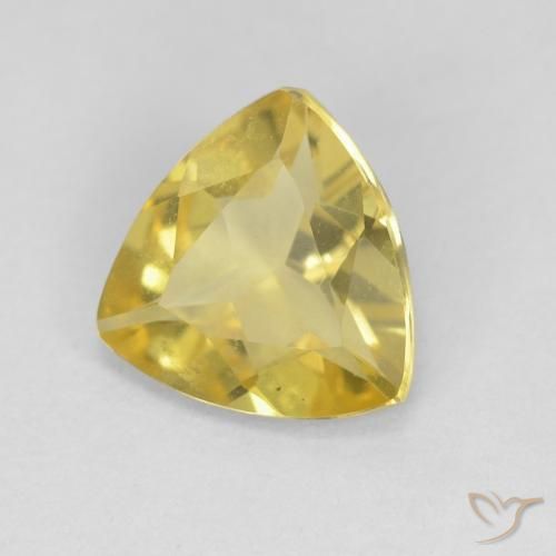 9,17 ctw natürlicher Gelblich Gold Beryll, Trillion, VVS
