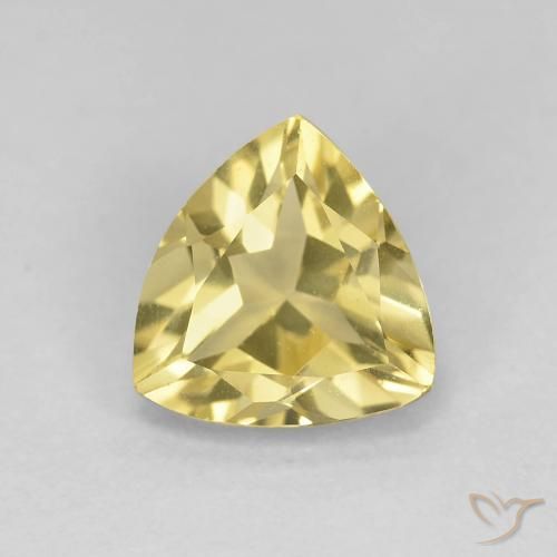 1.32ct Natürlicher Helles Gold-Gelb Beryll, Trillion, VVS