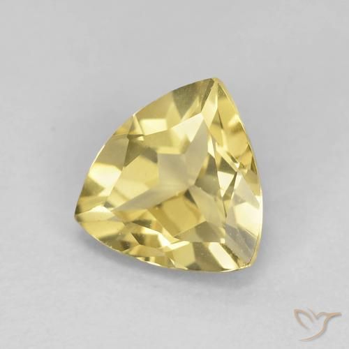 9,17 ctw natürlicher Helles Gold-Gelb Beryll, Trillion, VVS