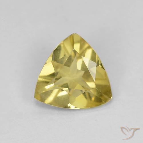 0.81ct Natürlicher Helles Gold-Gelb Beryll, Trillion, VVS