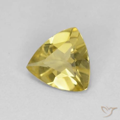 9,17 ctw natürlicher Helles Gold-Gelb Beryll, Trillion, VVS