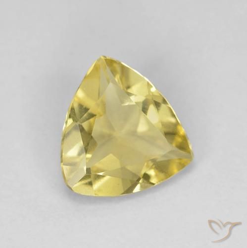 9,17 ctw natürlicher Helles Gold-Gelb Beryll, Trillion, VVS