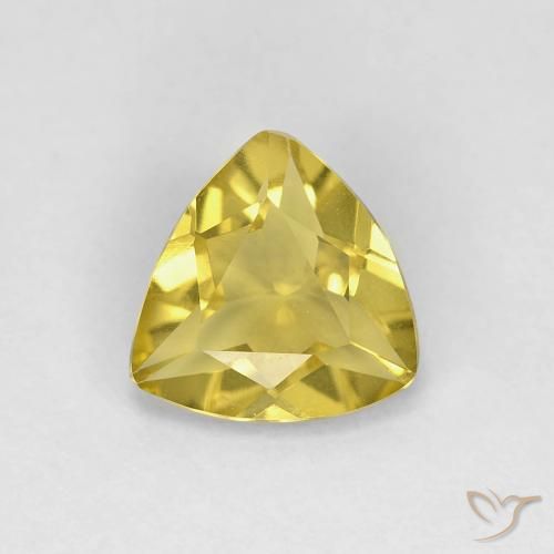 0.93ct Natürlicher Toskana Gelb Beryll, Trillion, VVS