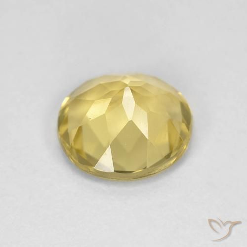 9,17 ctw natürlicher Medium Light-Yellow Beryll, Runden, VVS